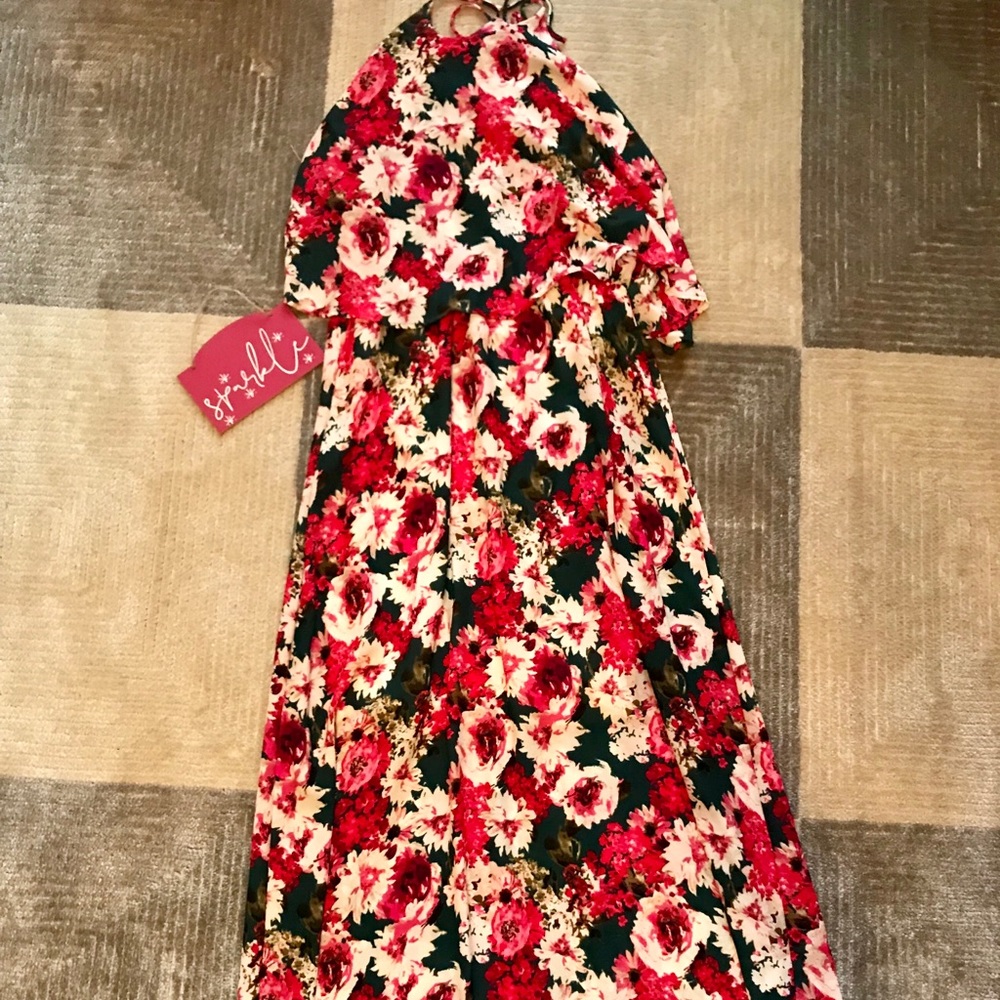 Halter maxi dress